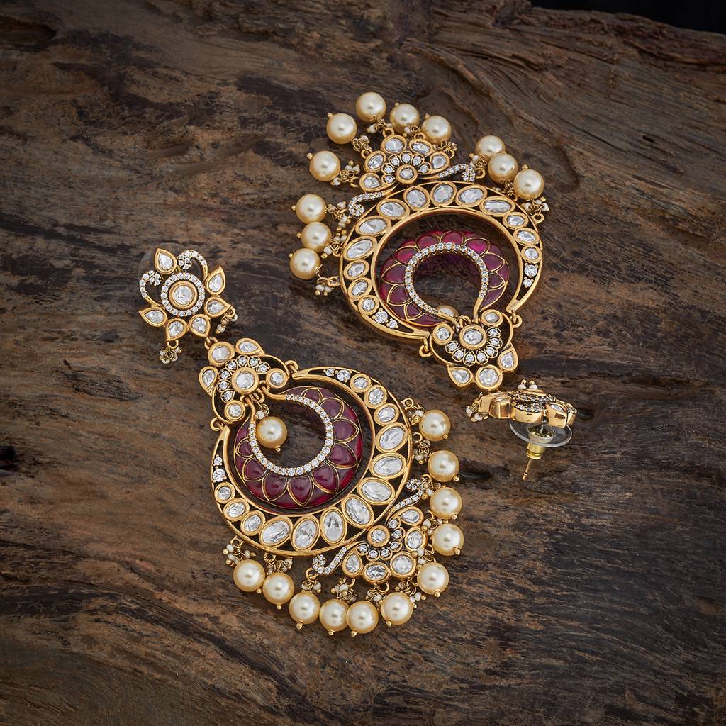 Ethnic Kundan Drops-178318 : 426883