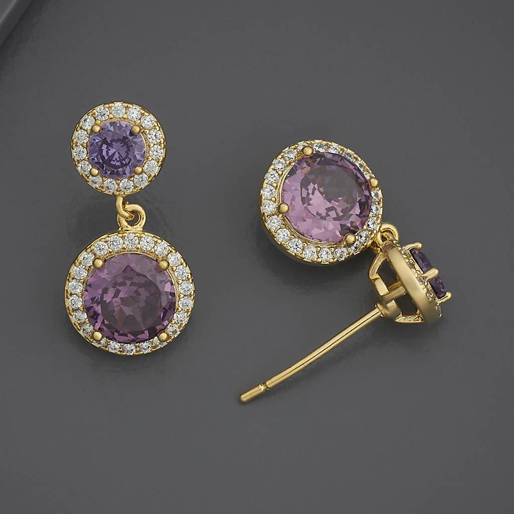 Kushal'S Fashion Jewellery Party Zircon Drop Earrings-185966 : 443518