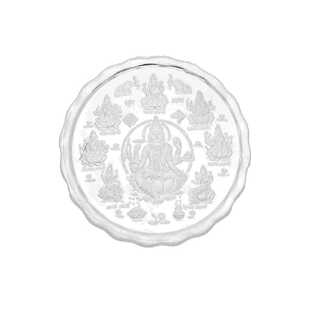 10 Grams Ashta Lakshmi Pure Silver Coin : JPSEP-18-355-10