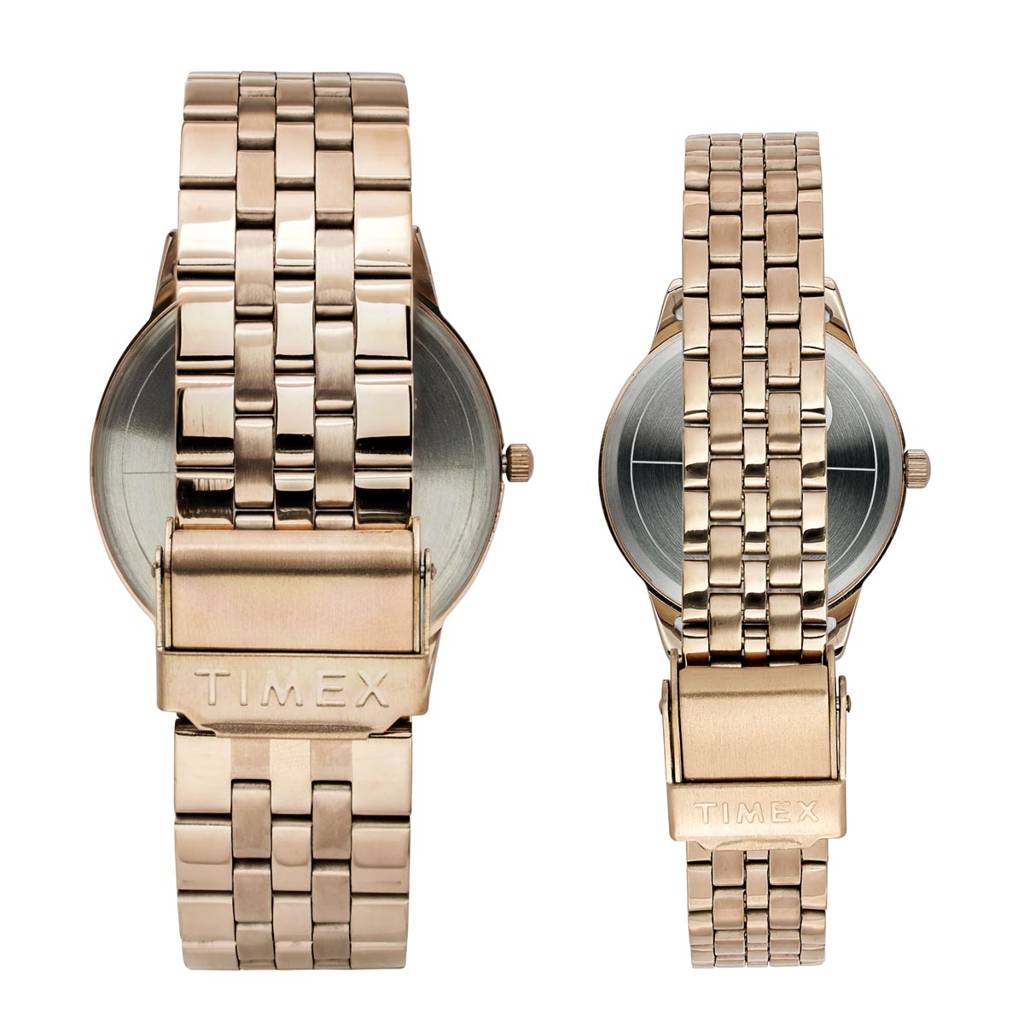 Timex Trendline Round 42Mm Analog Pair Watch - Tw00Pr331 : TW00PR332