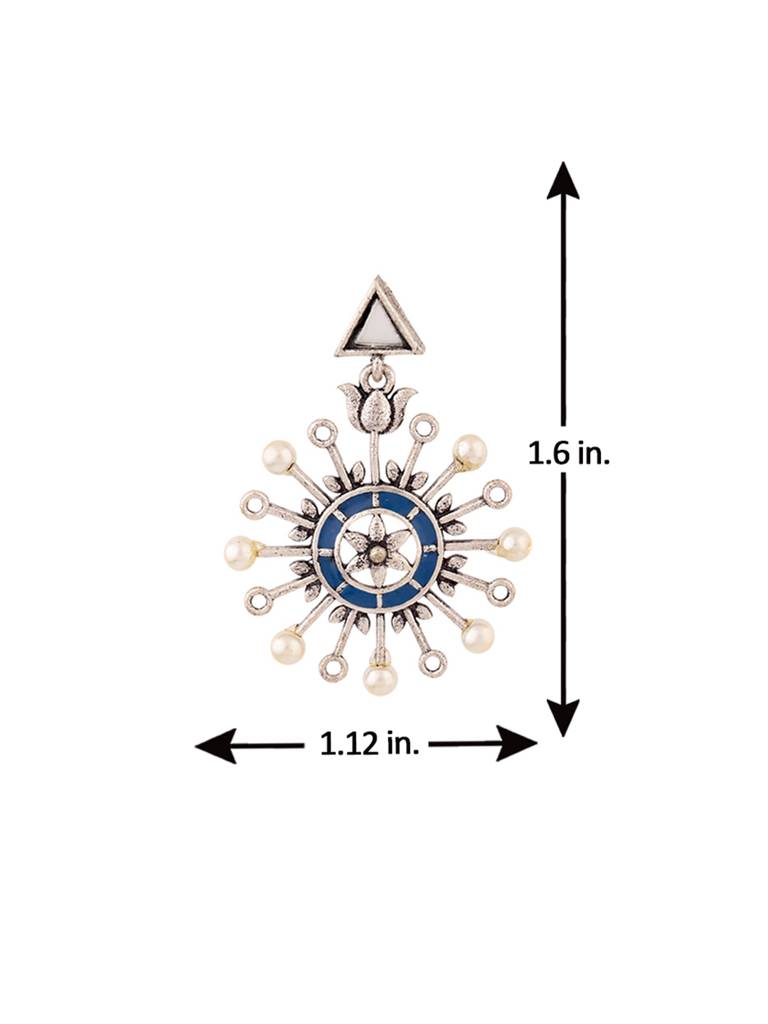 Indigo Affair Pin Wheel Earrings : 8905124025040