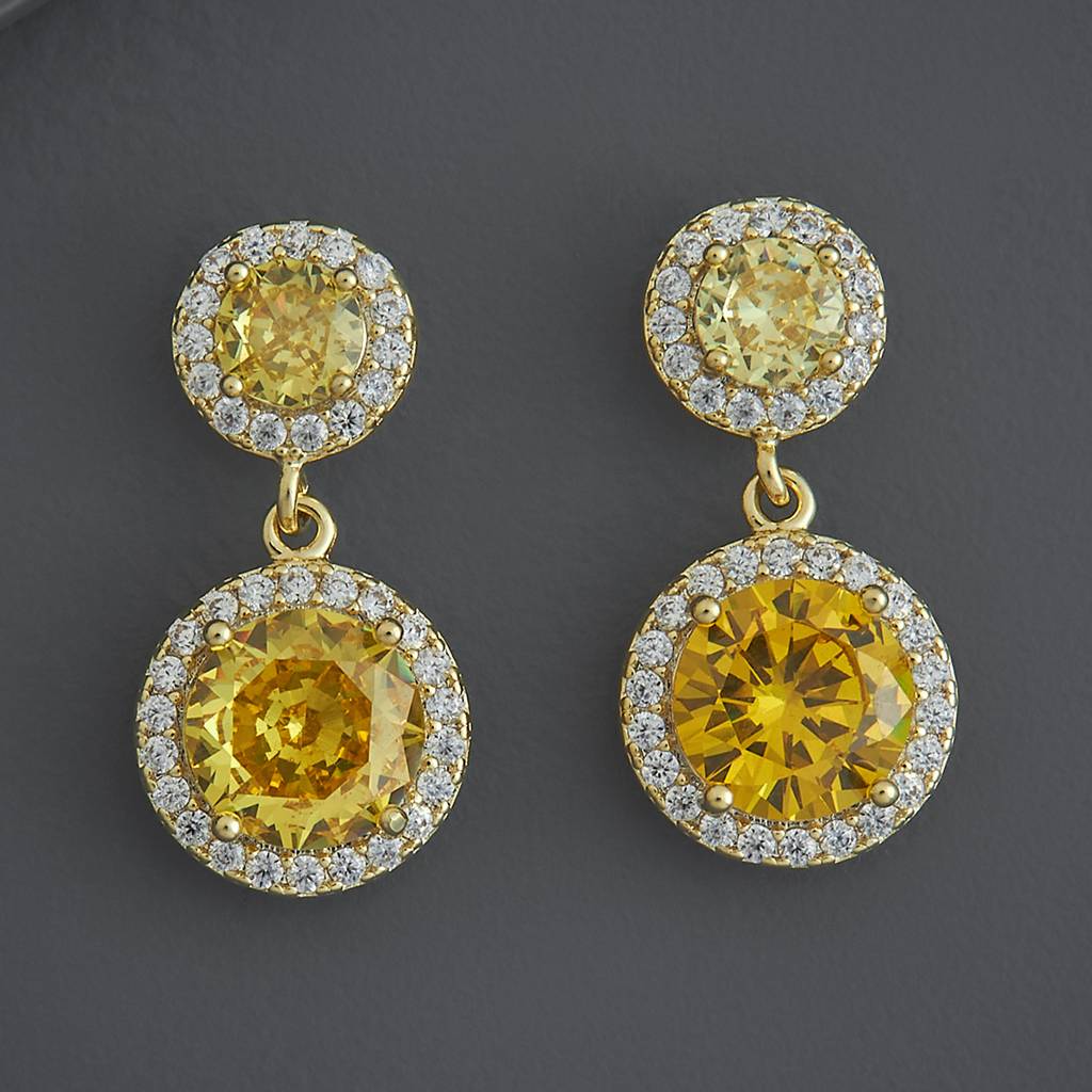 Kushal'S Fashion Jewellery Party Zircon Drop Earrings-185966 : 443519
