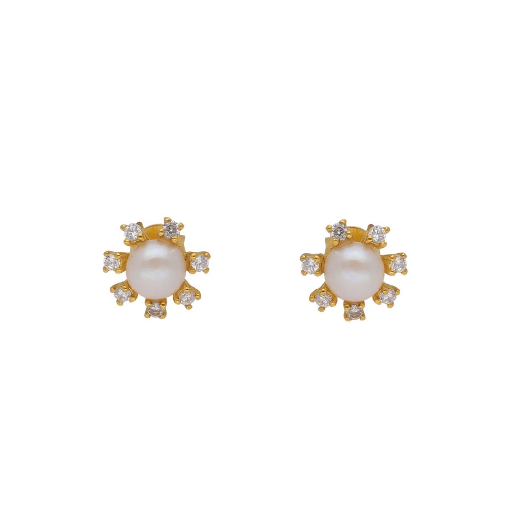 Zora 925 Silver Stud Earrings : JPMAY-22-103