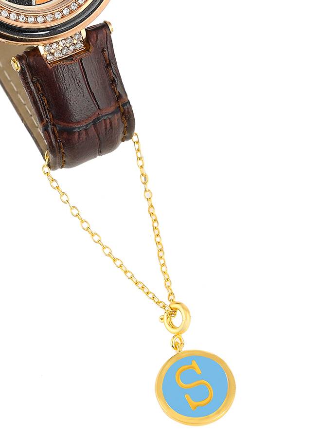 Valentine'S Day Collection Alphabet Blue Enamel Charm : 8905124491784