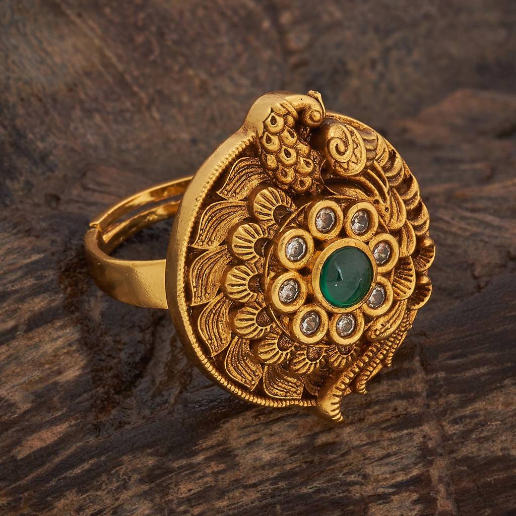 Kushal'S Fashion Jewellery Plated Ethnic Antique Fingerring -182541 : 435971