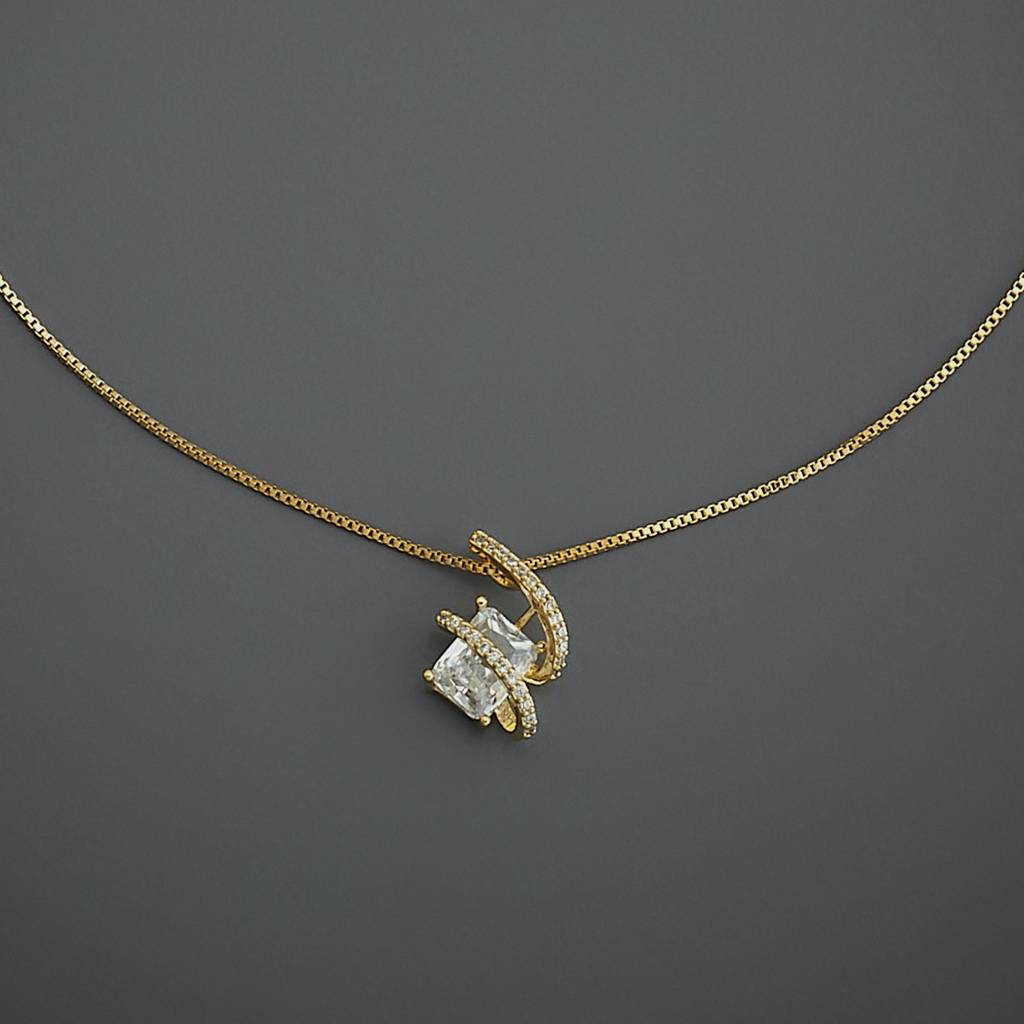 Kushal'S Fashion Jewellery  Plated Party Trendy Zircon Necklace-187032 : 445745