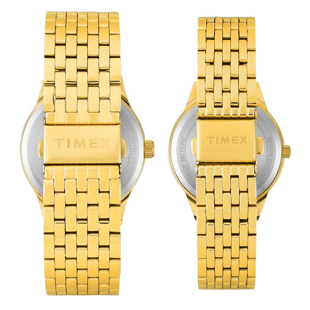 Timex Trendline Round 42Mm Analog Pair Watch - Tw00Pr348 : TW00PR348