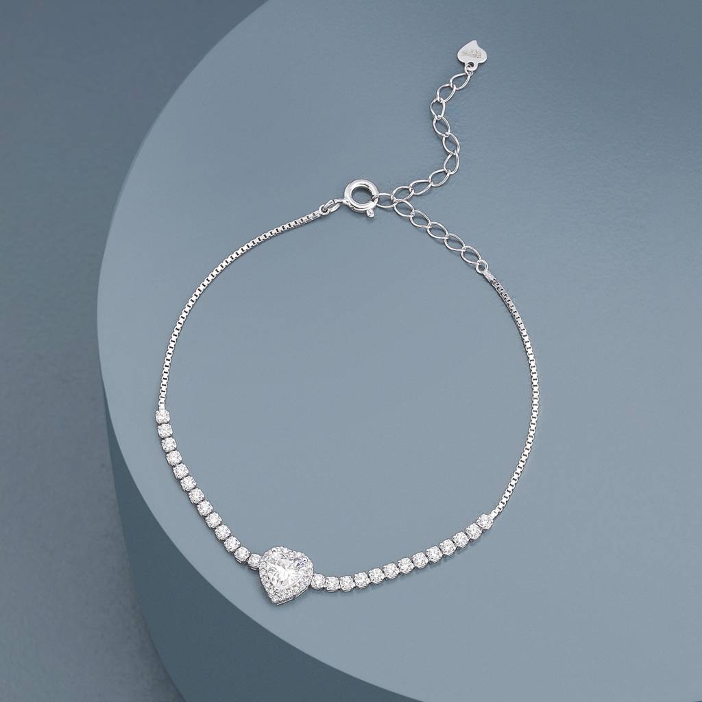 Kushal'S Fashion Jewellery Plated Party 92.5 Sterling Silver Bracelet -191285 : 453356