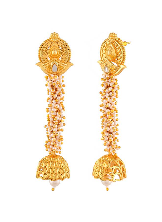 Aradhana Teeya Long Drop Earring : 8905124510669