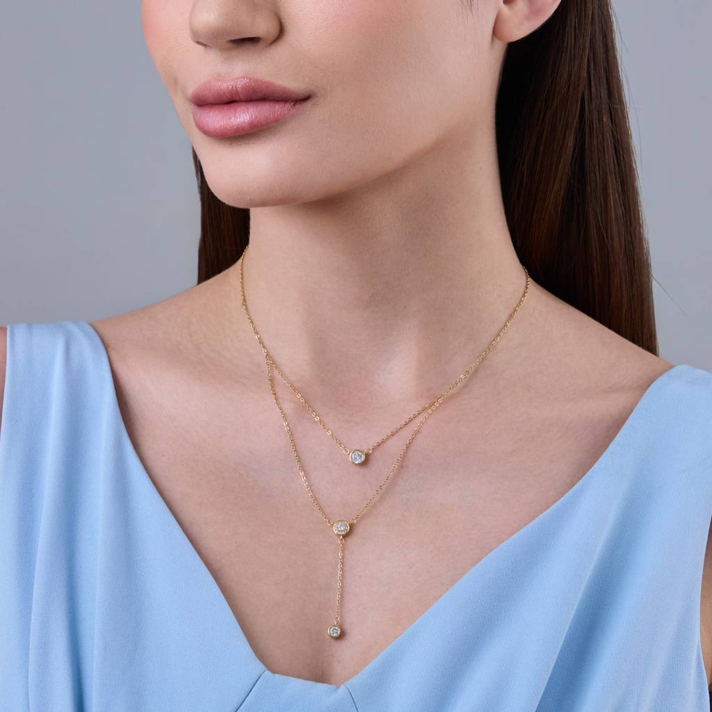 Kushal'S Fashion Jewellery  Plated Party Trendy Zircon Necklace-187039 : 445766