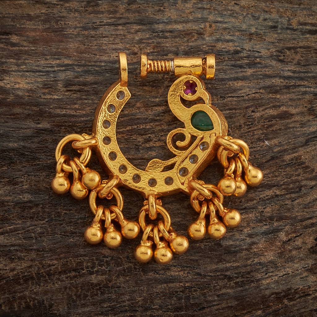 Kushal'S Fashion Jewellery - -Plated 92.5 Pure Temple Silver Nath -159879 : 416881