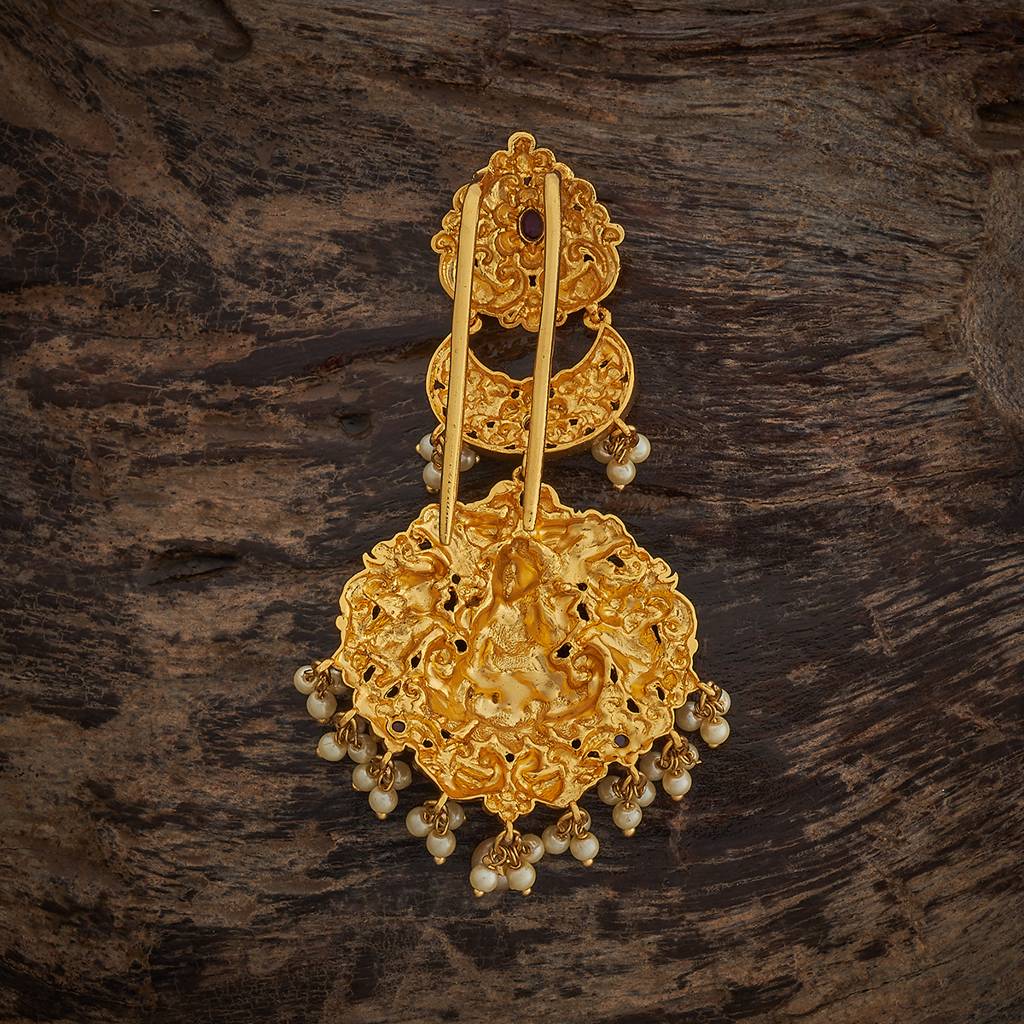 Kushal'S Fashion Jewellery Plated Ethnic Antique Hair Brooch -185164 : 442021