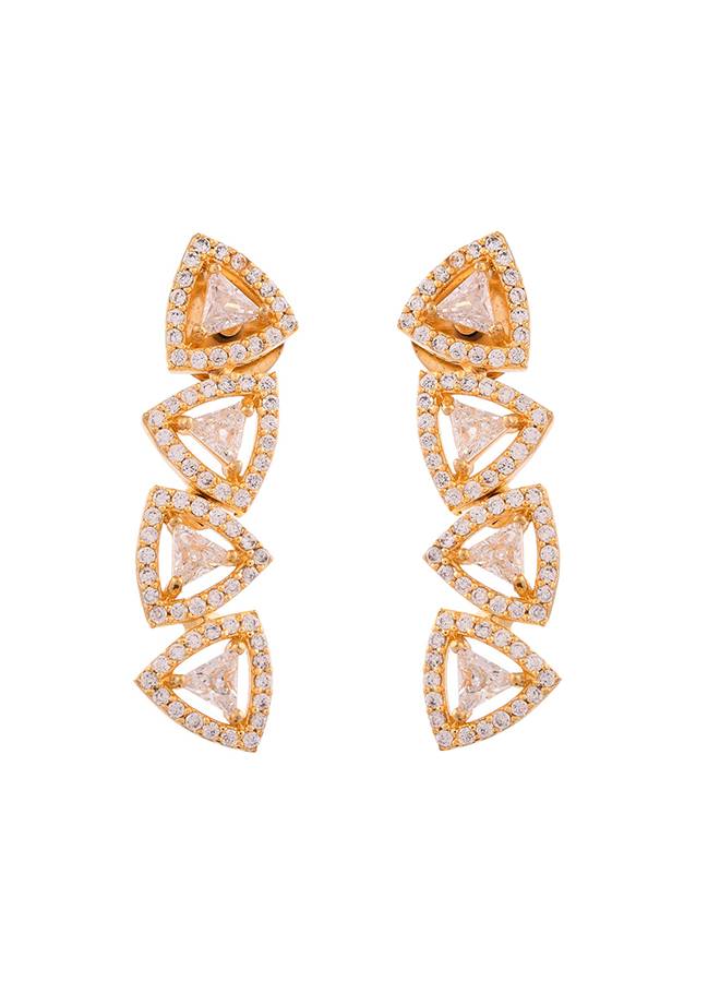 Sparkling Elegance Eternal Grace American Diamond Necklace Set : 8905124527186