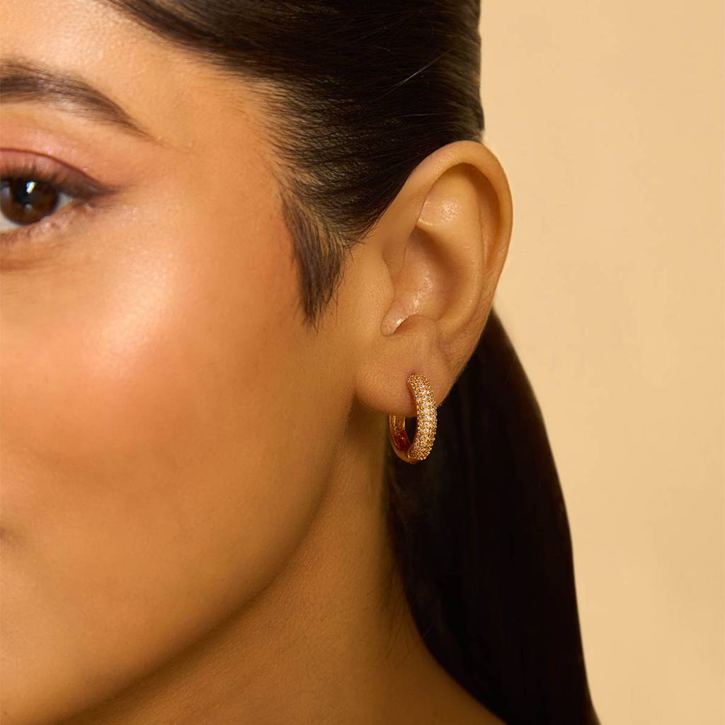 Kushal'S Fashion Jewellery Plated Party Trendy Zircon Hoops & Huggies-172479 : 412643