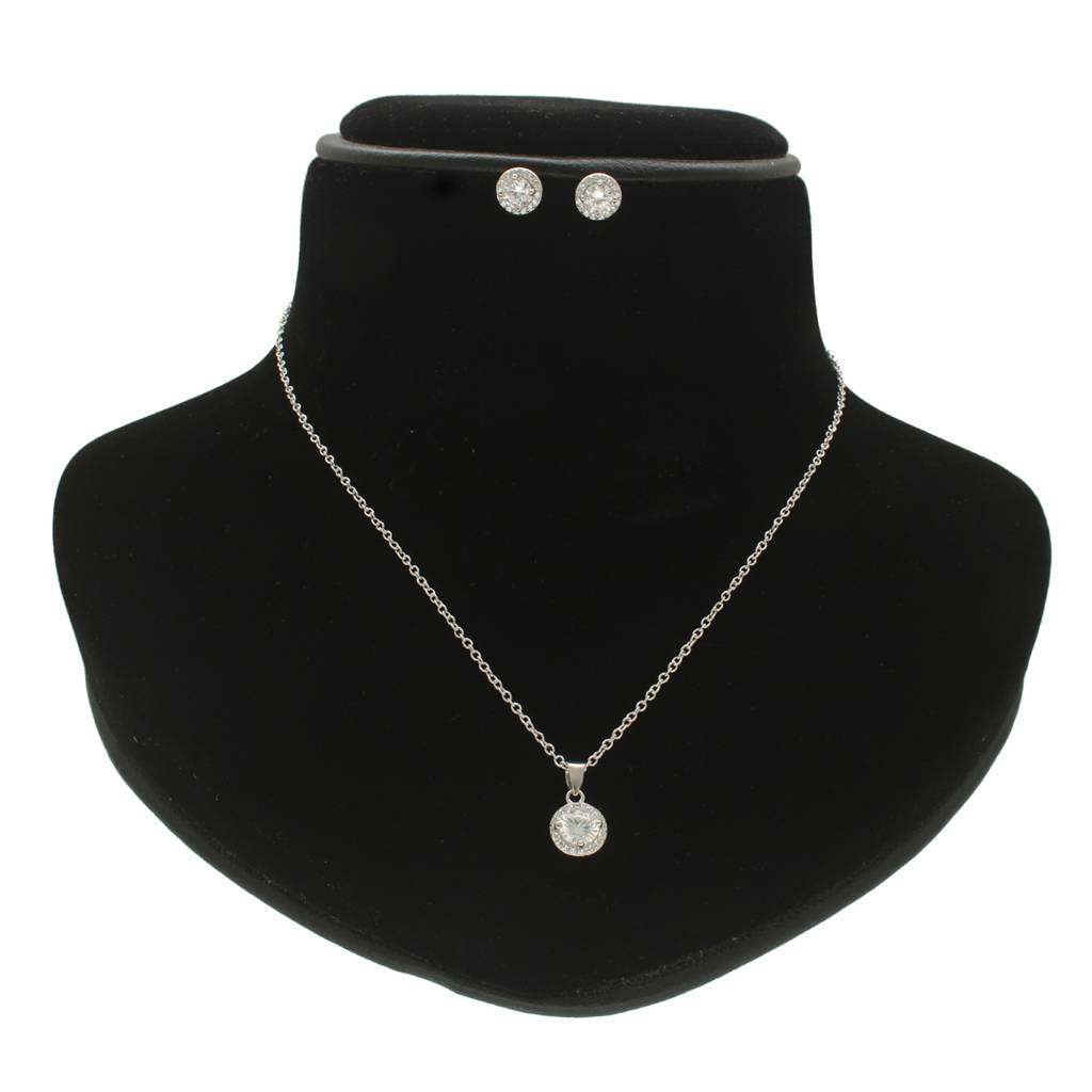 Sophisticated 925 Silver Pendant Set : JPAUG-24-003