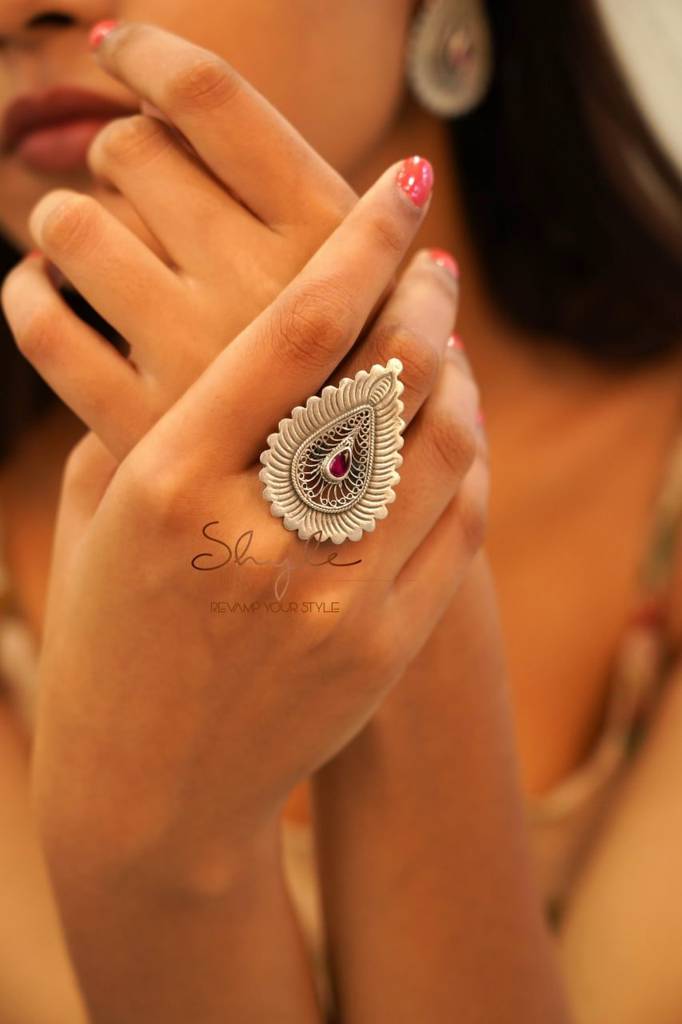 Mizoya Statement Drop Ring : SR1013-1-1-1