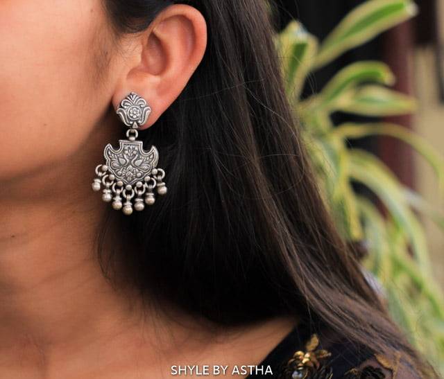 Moh Intricate Peacock Detailed Earrings : SE280-1-1-1-1-1-1