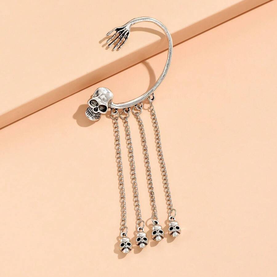 Bone-Chic Skull Cuff (1 Side) : ES14238-S