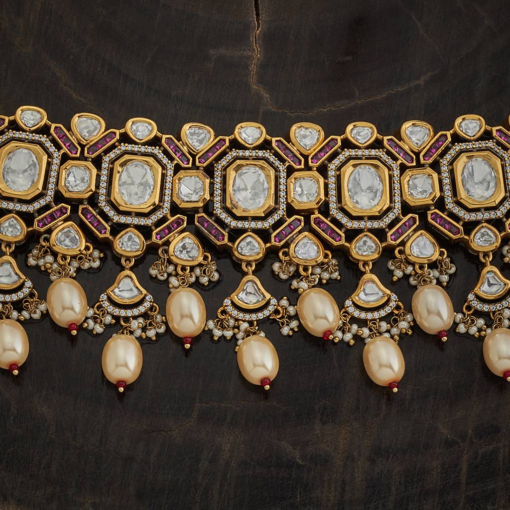 Kushal'S Fashion Jewellery Kundan Necklace -170768 : 411514