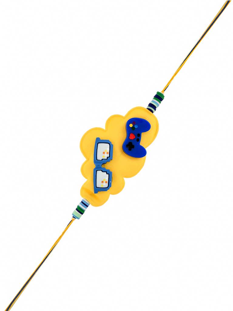 Glasses And Controller Kids Thread Rakhi For Kids : 8905124524765