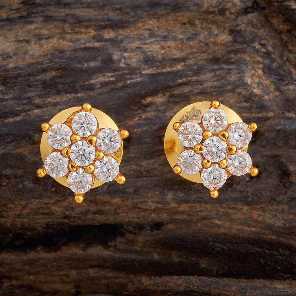 Kushal'S Fashion Jewellery White Gold-Plated Ethnic 92.5 Pure Silver Temple Studs-174070 : 417825