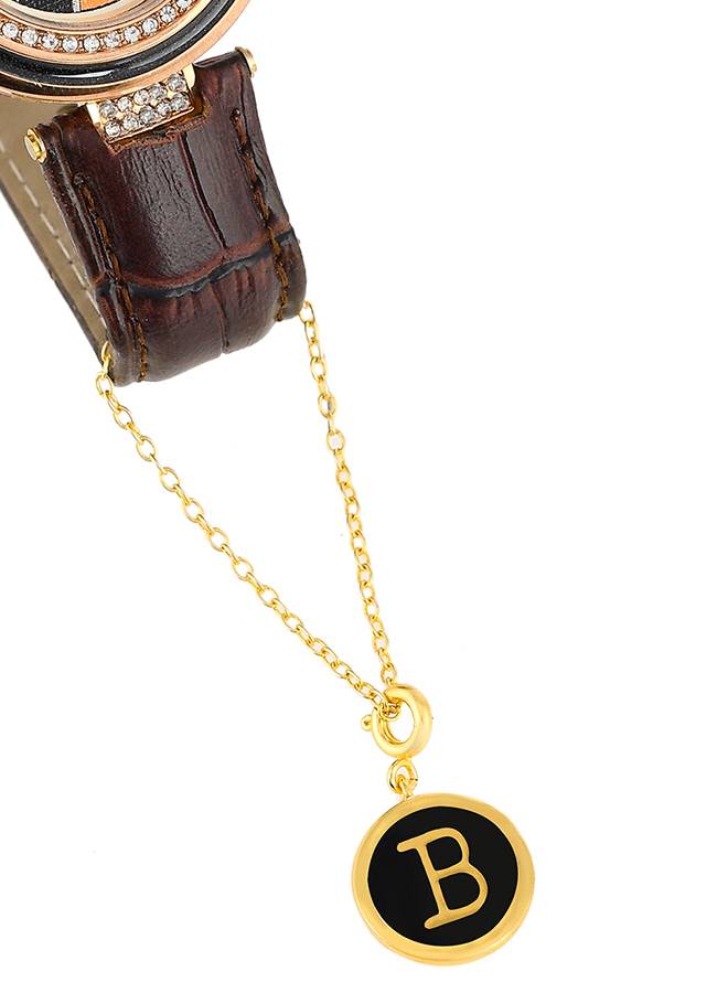 Valentine'S Day Collection Alphabet Black Enamel Charm : 8905124491470