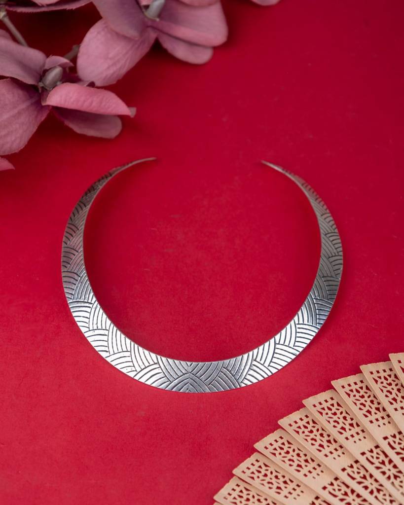 Mizoya Braid Sequence Engraved Versatile Hasli : SN92421