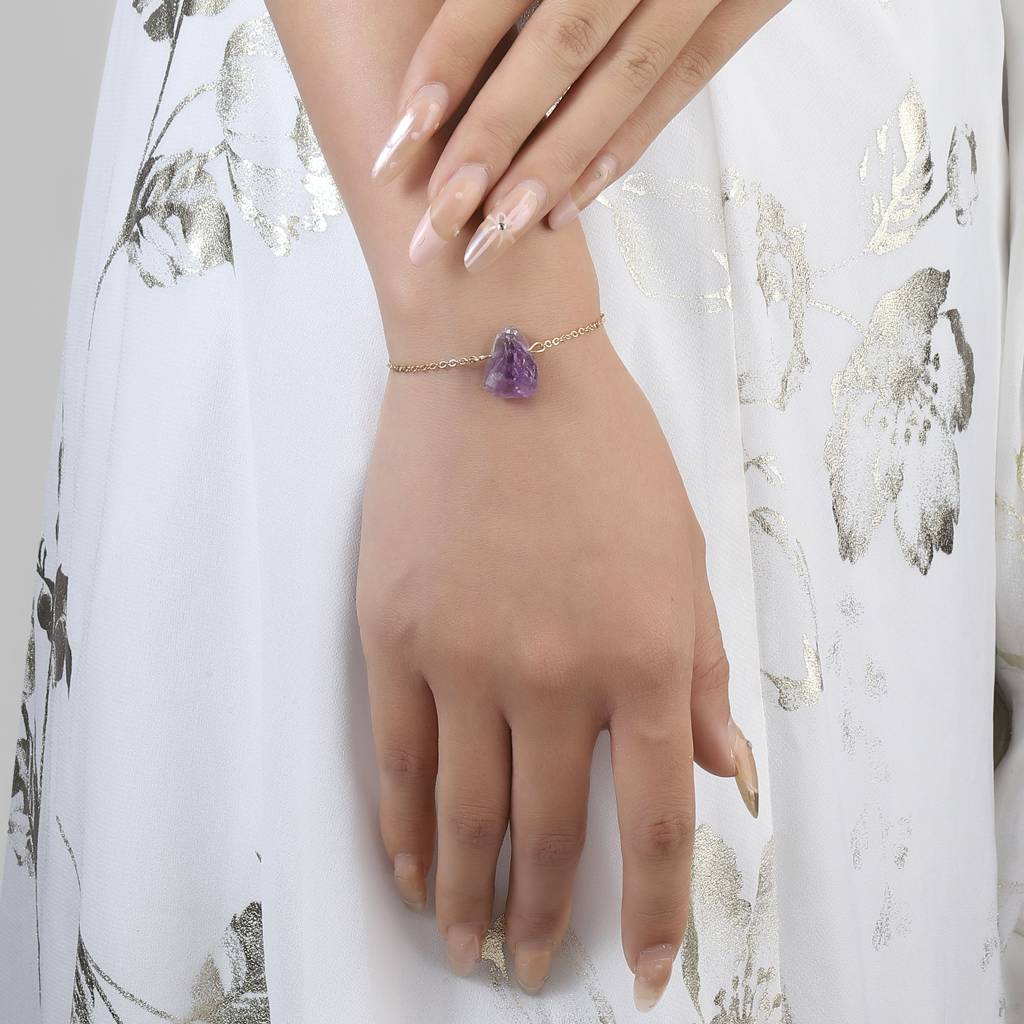 Stellar Monolith Of Spritual Growth Bracelet : BS14200-G-PPL