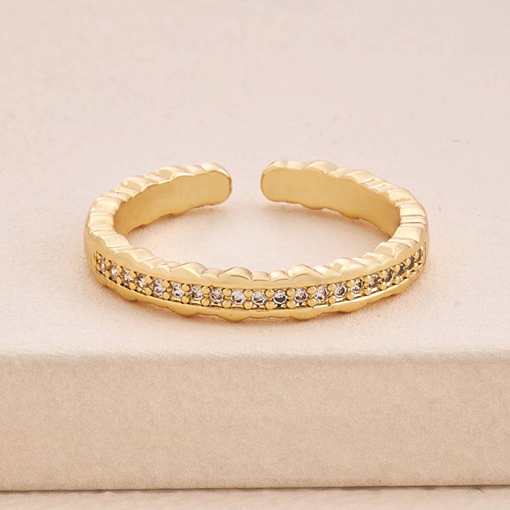 Kushal'S Fashion Jewellery White Gold-Plated Party Copper Trendy Zircon Finger Ring-162574 : 389951