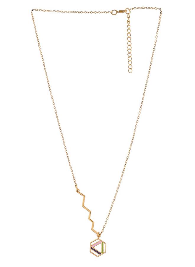 Benzene Enamelled Casual Necklace : 8905124456707