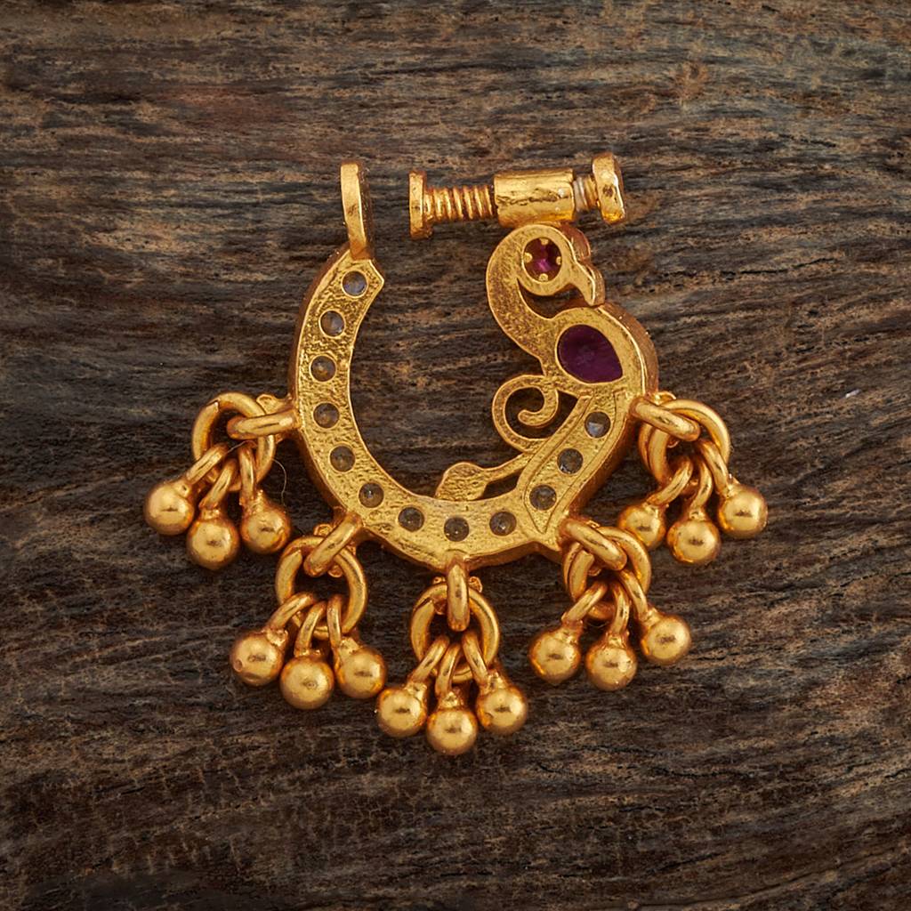 Kushal'S Fashion Jewellery Silver Temple Nath -159879 : 429443