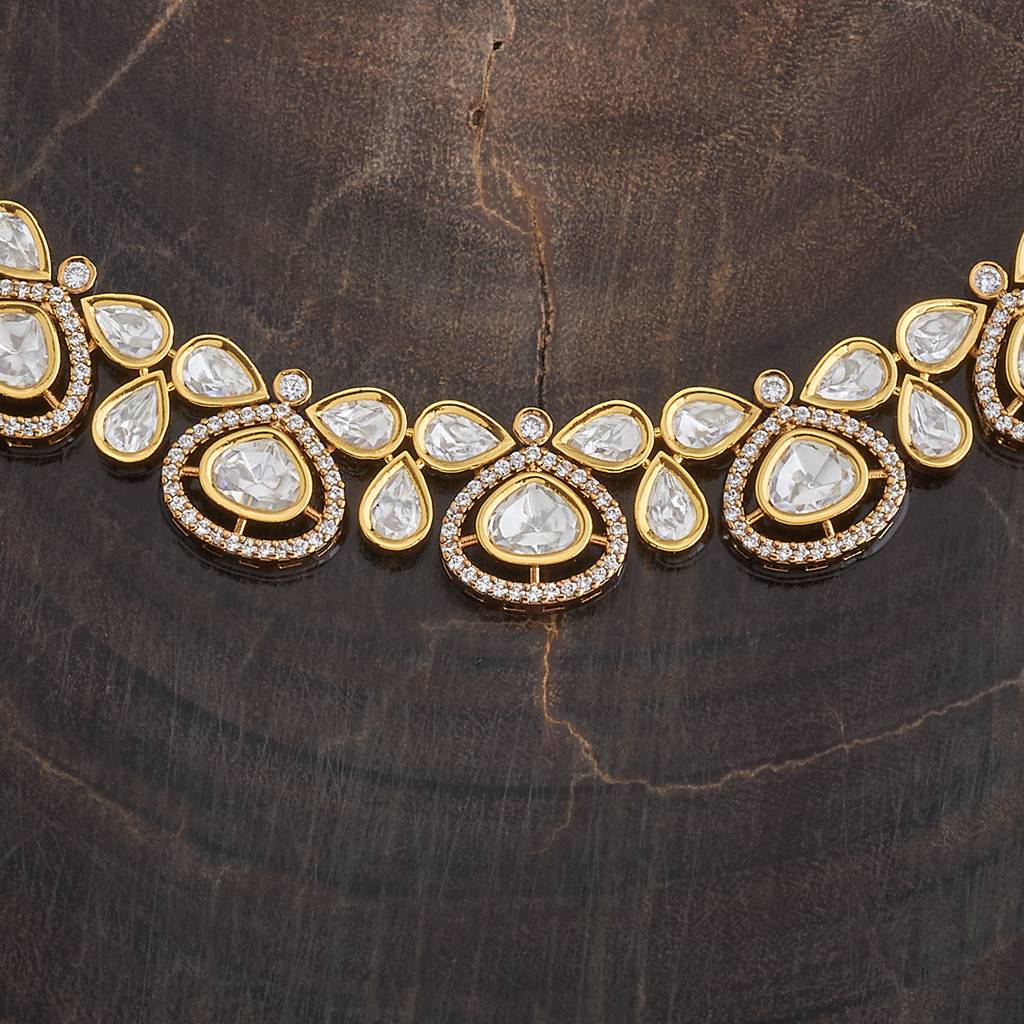 Kushal'S Fashion Jewellery Victorian-Plated Kundan Studded Jewellery Set-181628 : 434232