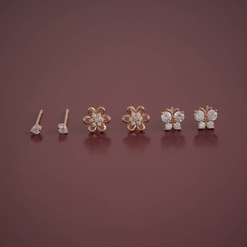Kushal'S Fashion Jewellery  Plated Party 92.5 Sterling Silver Studs-164477 : 395375