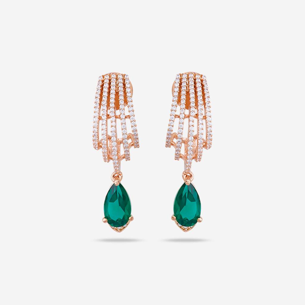 Kushal'S Fashion Jewellery Zircon Earring -163916 : 401205