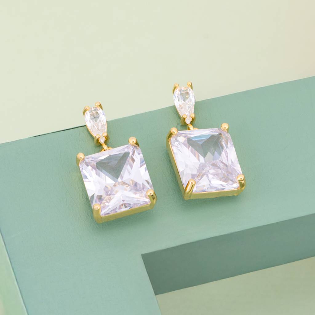 Kushal'S Fashion Jewellery Plated Party Trendy Zircon Drops-187438 : 446642