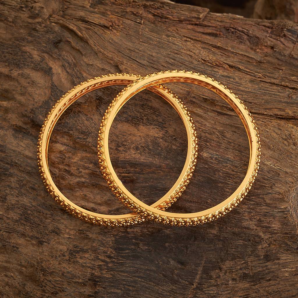 Kushal'S Fashion Jewellery Gold-Plated Ethnic Copper Antique Bangle-173876 : 417318