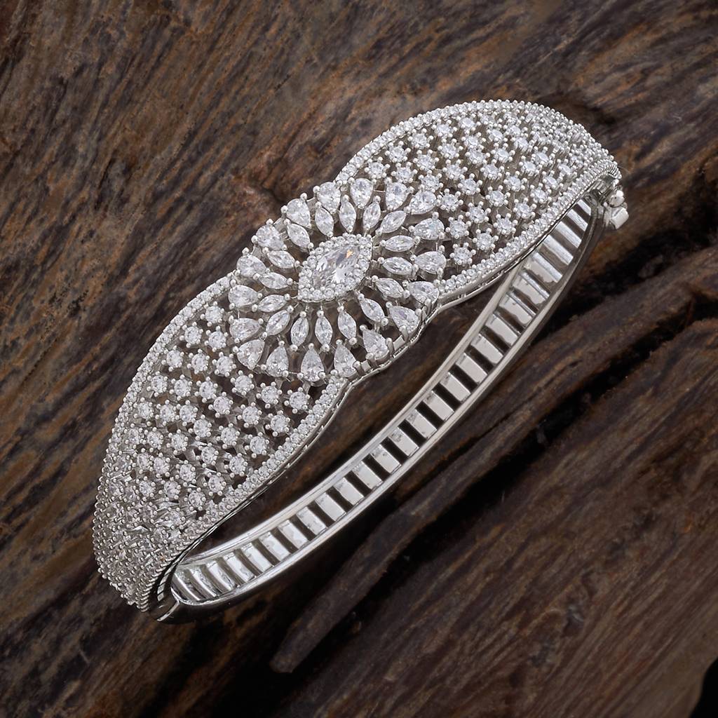 Kushal'S Fashion Jewellery  Plated Party Zircon Kada-178474 : 427457