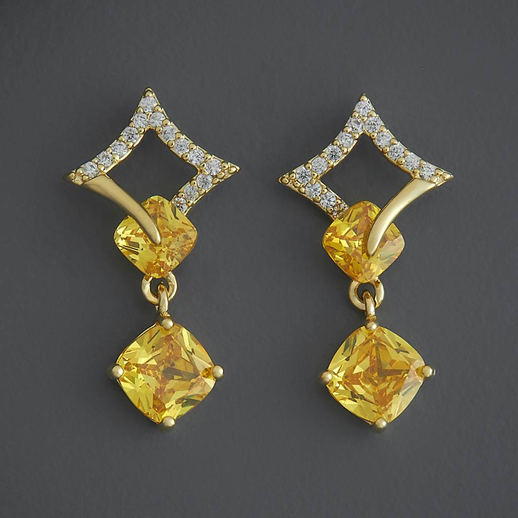 Kushal'S Fashion Jewellery Party Zircon Drop Earrings-185963 : 443503