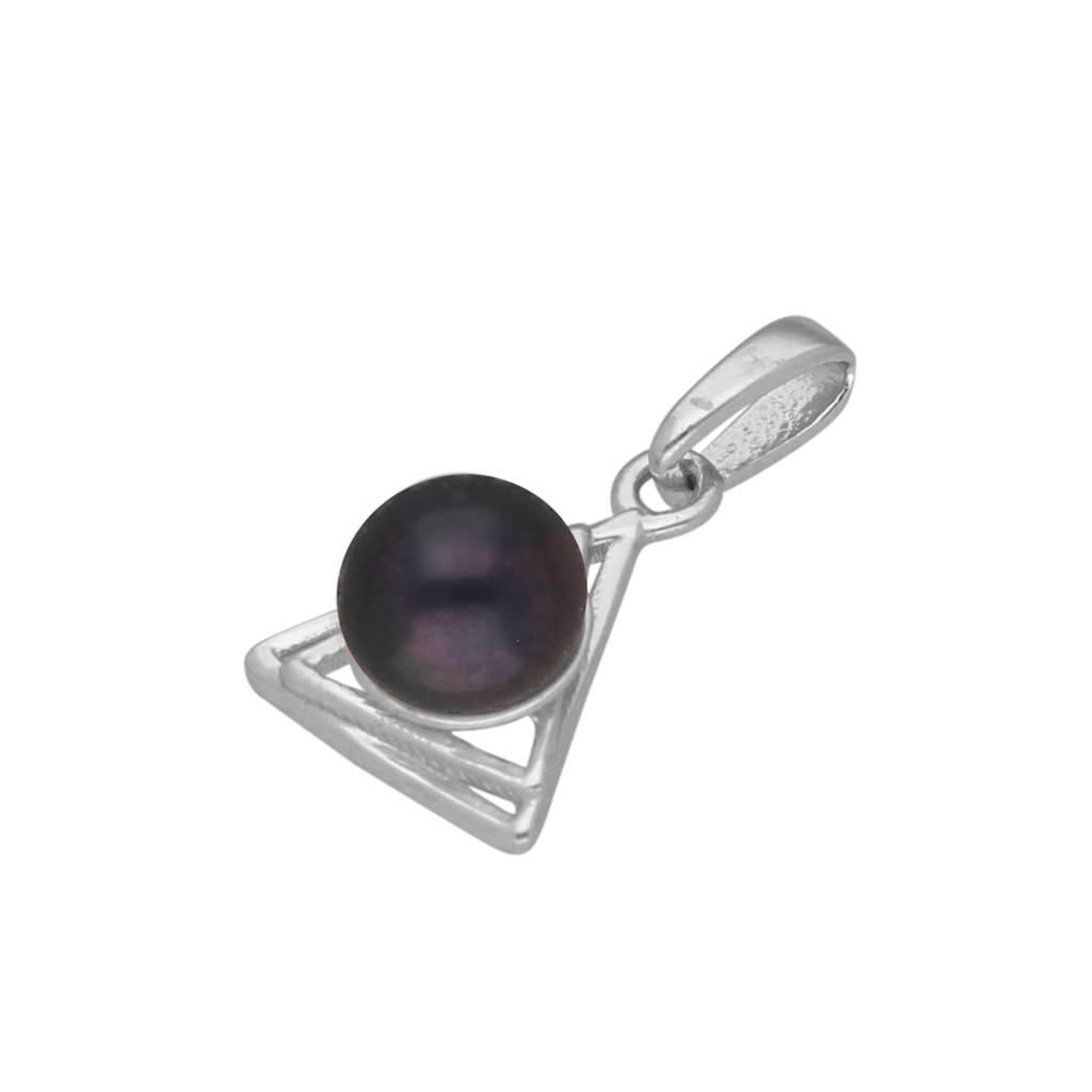 92.5 Sterling Silver Rachana Simple Pearl Pendant : JPMAY-22-197