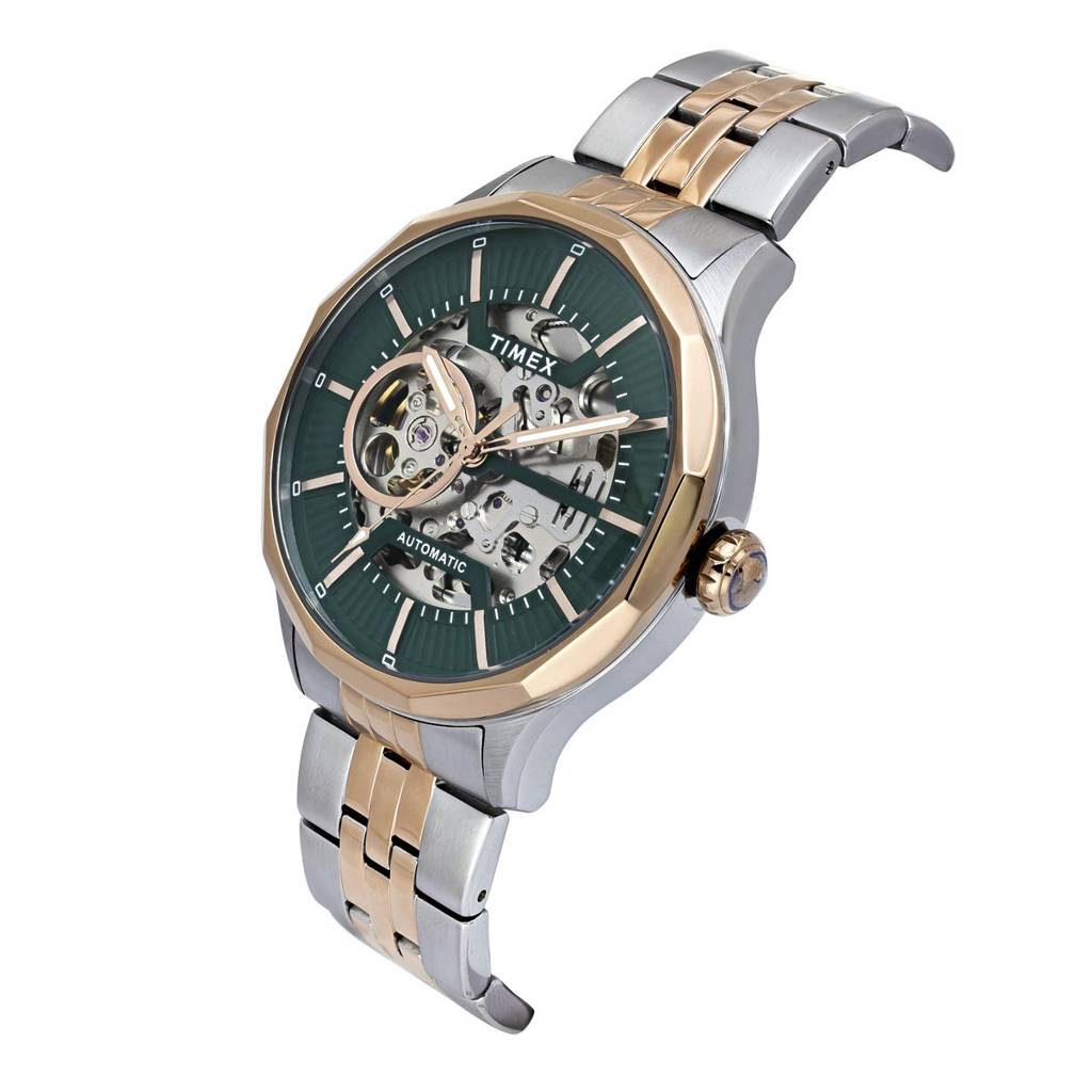 Timex Signio Round Analog Automatic Men Watch - Tweg27600 : TWEG27602