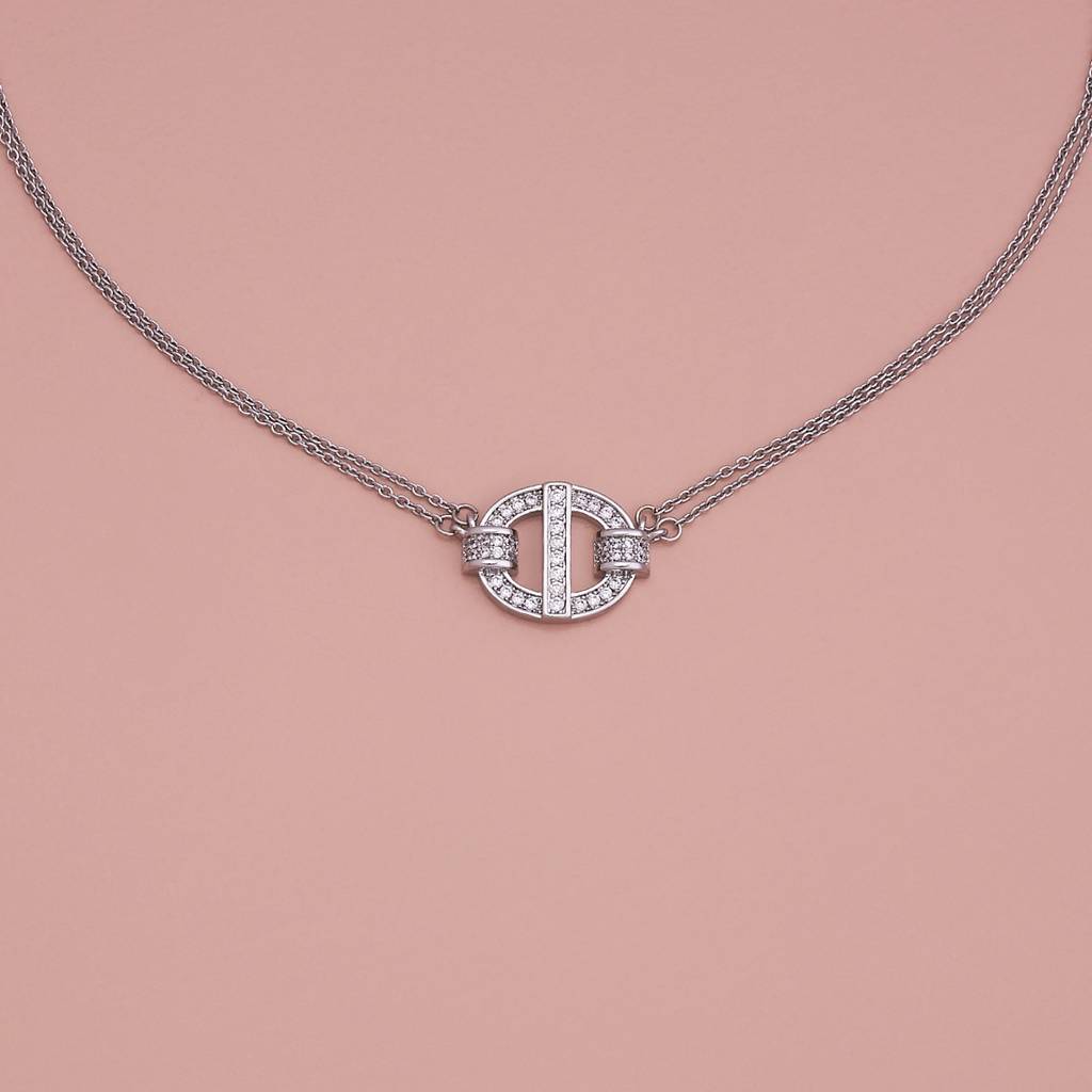 Kushal'S Fashion Jewellery  Plated Party Trendy Zircon Necklace-186787 : 445309