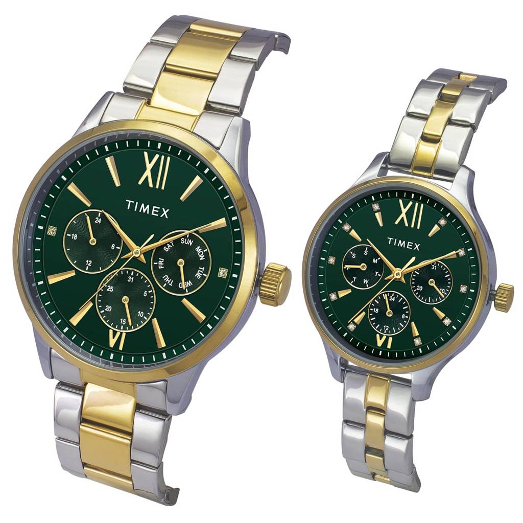 Timex Trendline Round 44Mm Analog Pair Watch - Tw00Pr302 : TW00PR315