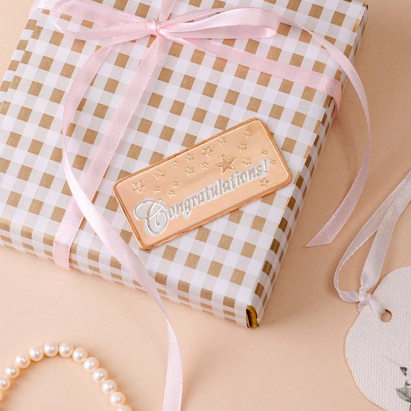 Silver Moments Card Set  -  Congratulations - 10 Grams : COIMOMCG1_Gold