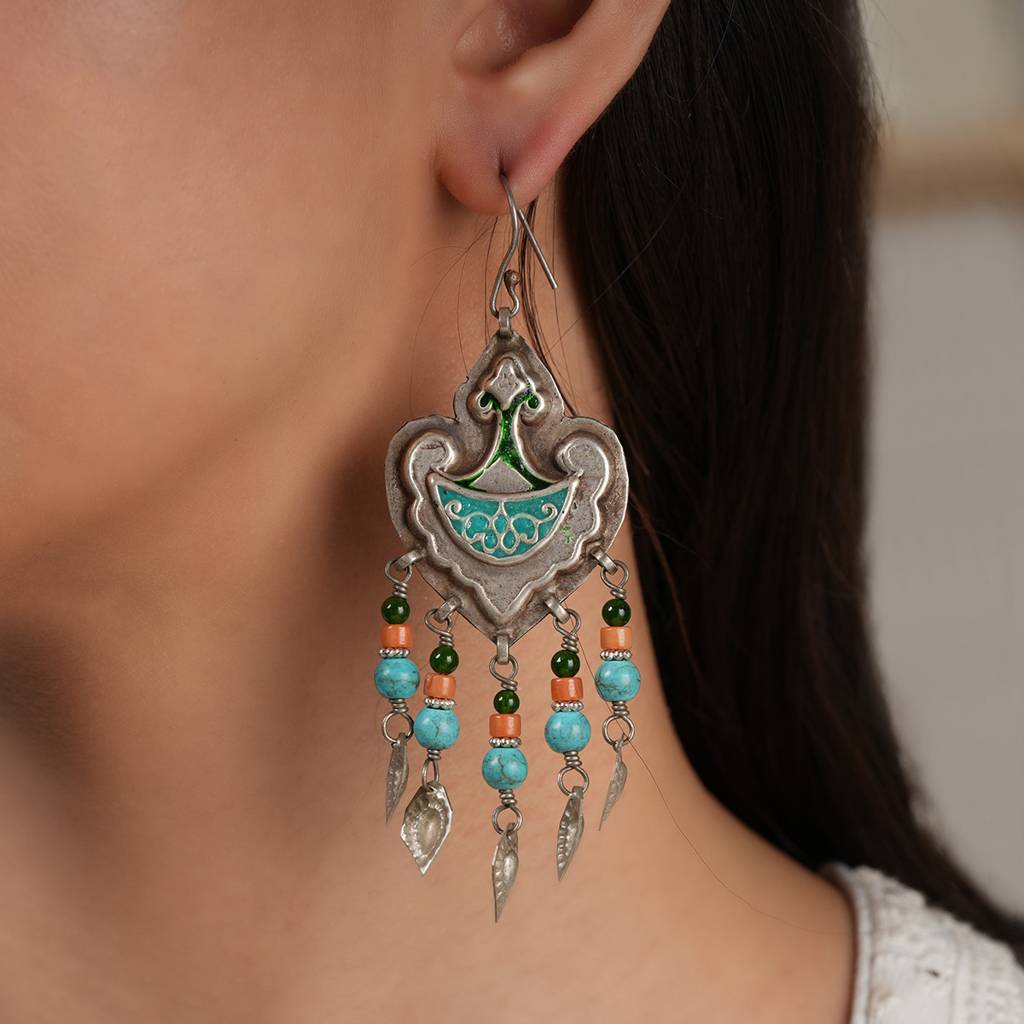 Afghan Earrings. : SSE843