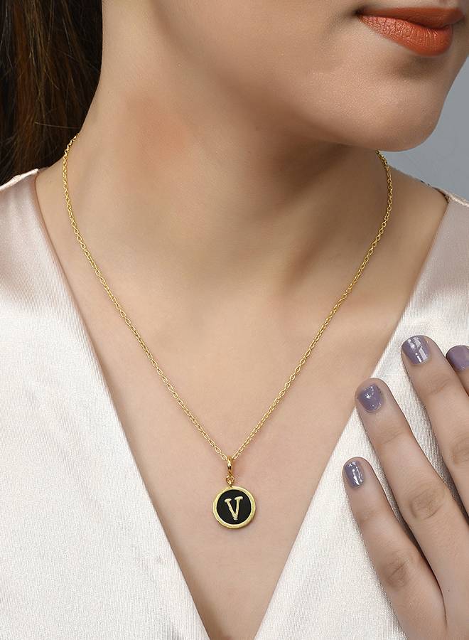 Valentine'S Day Collection Alphabet Black Enamel Charm : 8905124491821