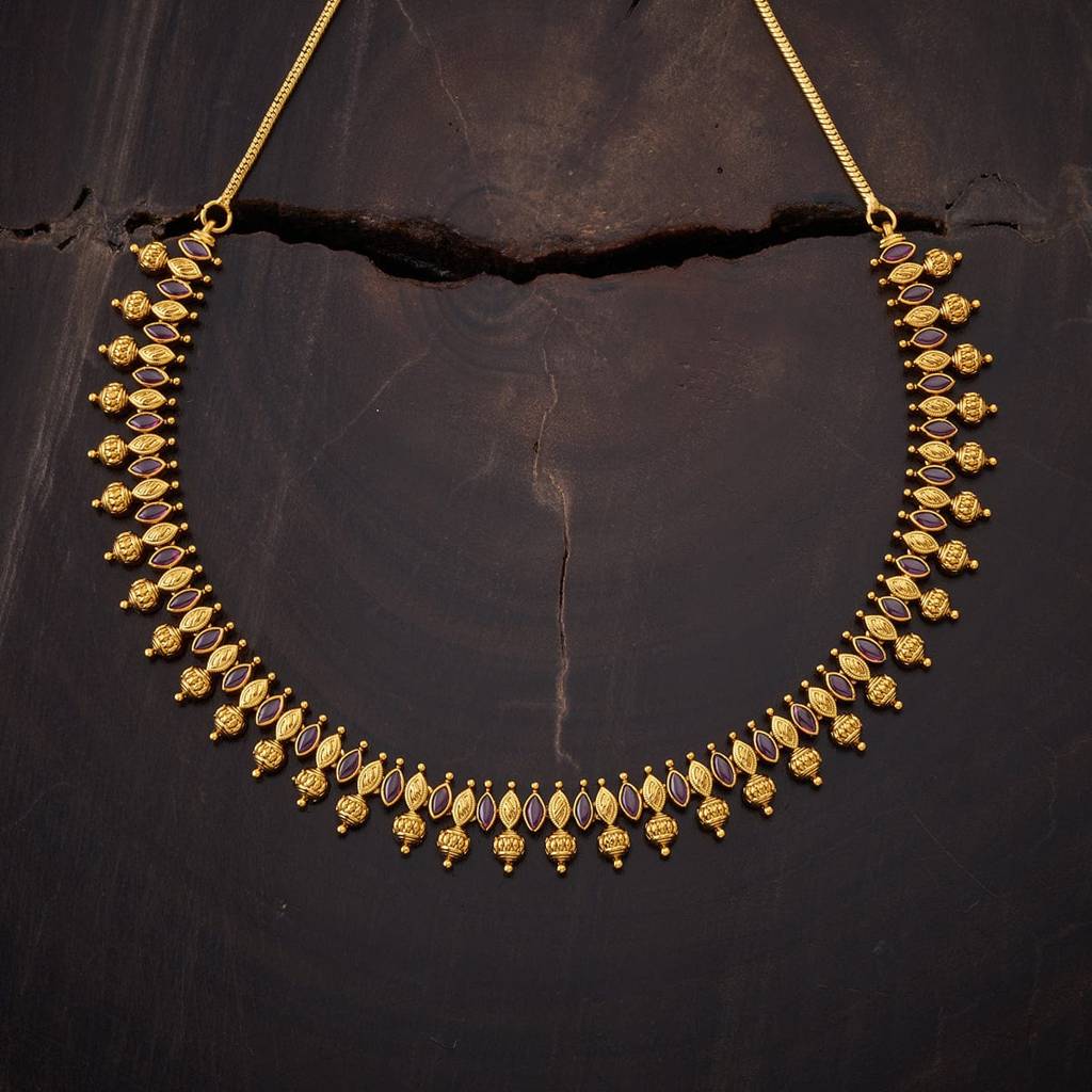 Kushal'S Fashion Jewellery Ethnic Copper Antique Necklace-163657 : 393566