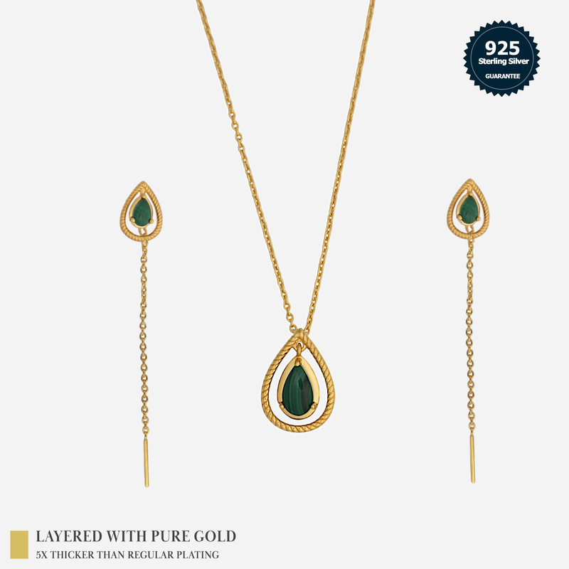 Courage Neckpiece-18In-18K Gold Vermeil Sterling Silver : TSNP-COU-18G-12022