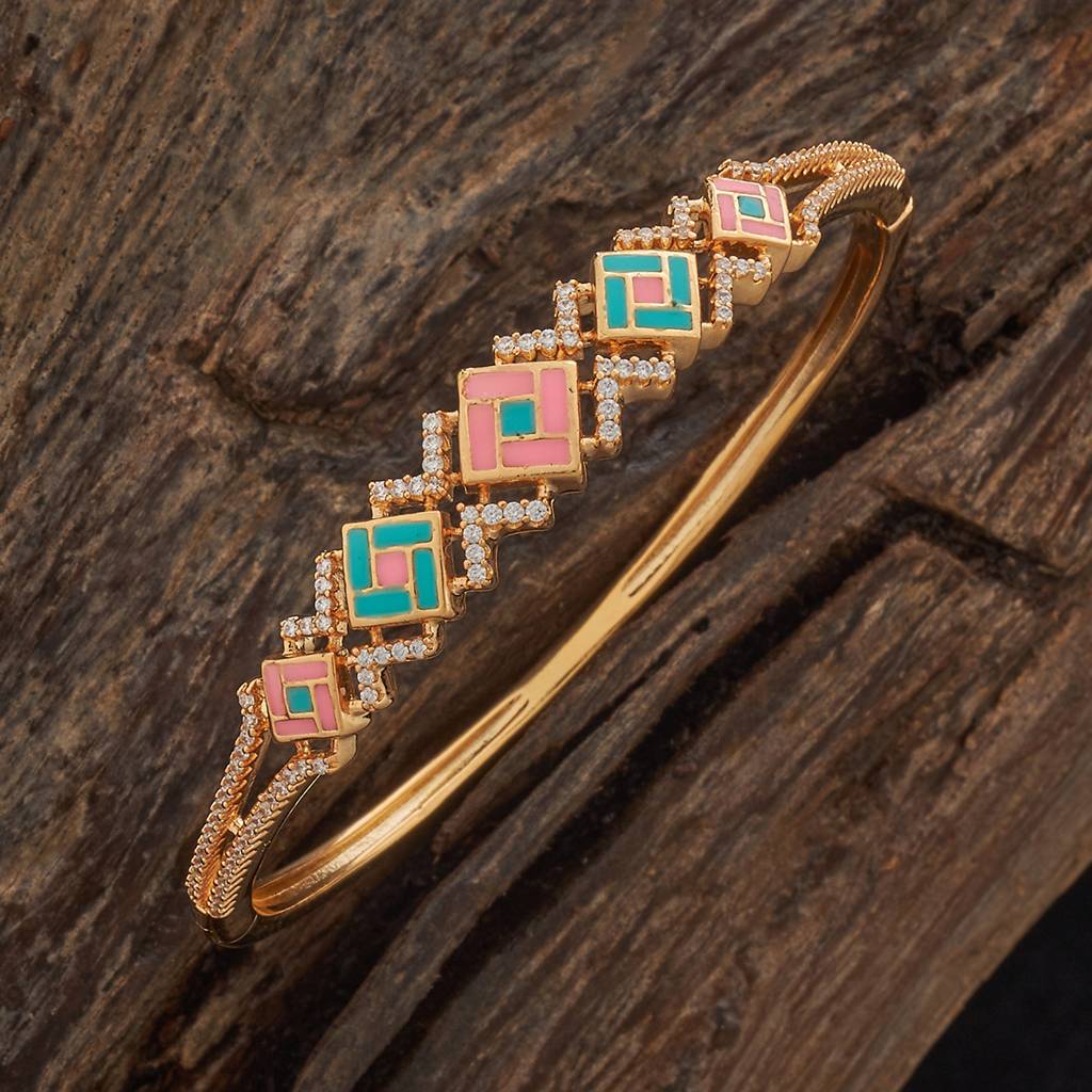 Kushal'S Fashion Jewellery Multi Plated Party Zircon Kada-182276 : 444927