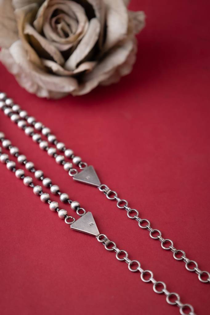 Tattva Two Layered Ball Chain Necklace : SN84544
