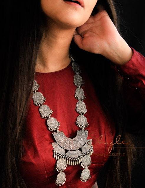 Tattva Intricate Handcrafted Timeless Classic Necklace : SE603-1-1-1-1-1-1-3-1-2-1-1-1-1